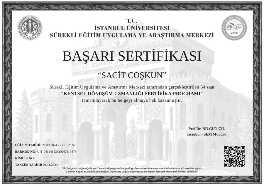 Sertifikalar